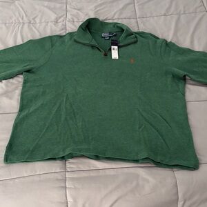 Polo by Ralph Lauren Forest Green Half-Zip Sweater
